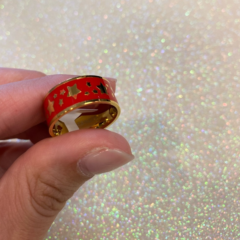18k gold plated ring